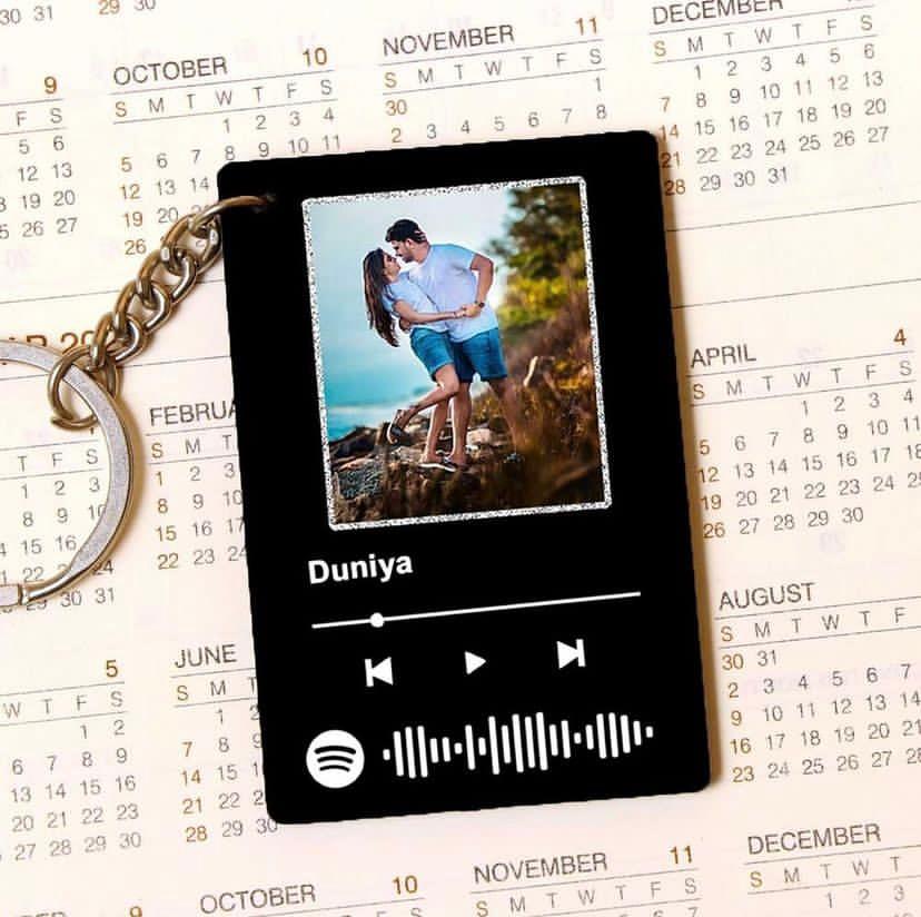 Personalized Spotify Keychain