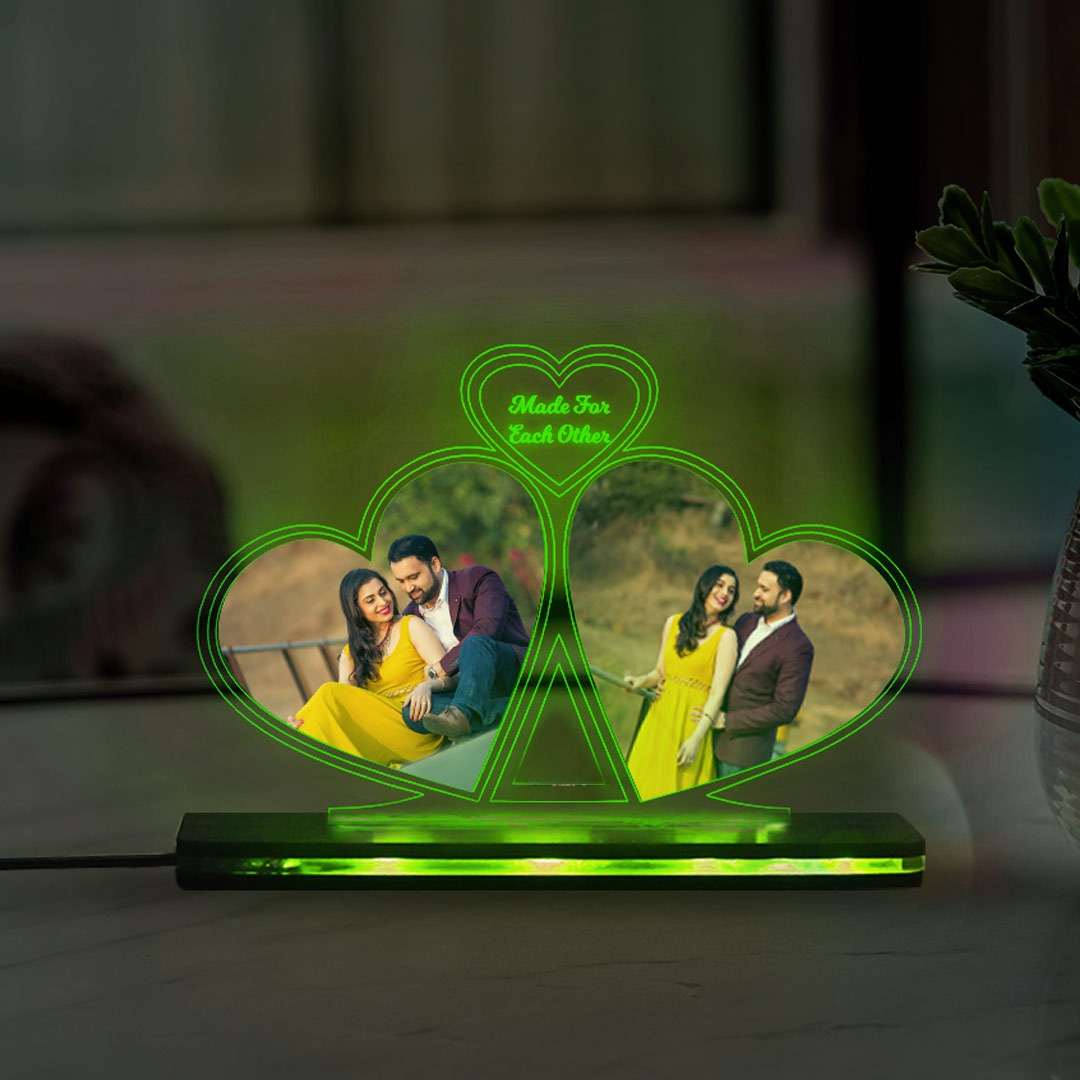 Couple Acrylic Led Table Top