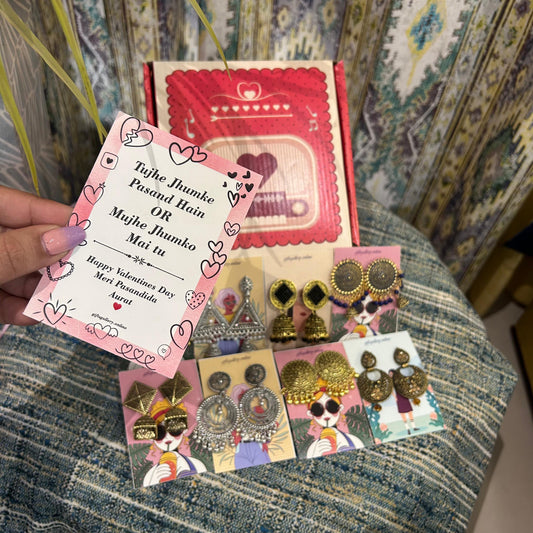 valentines special jhumka gift hamper