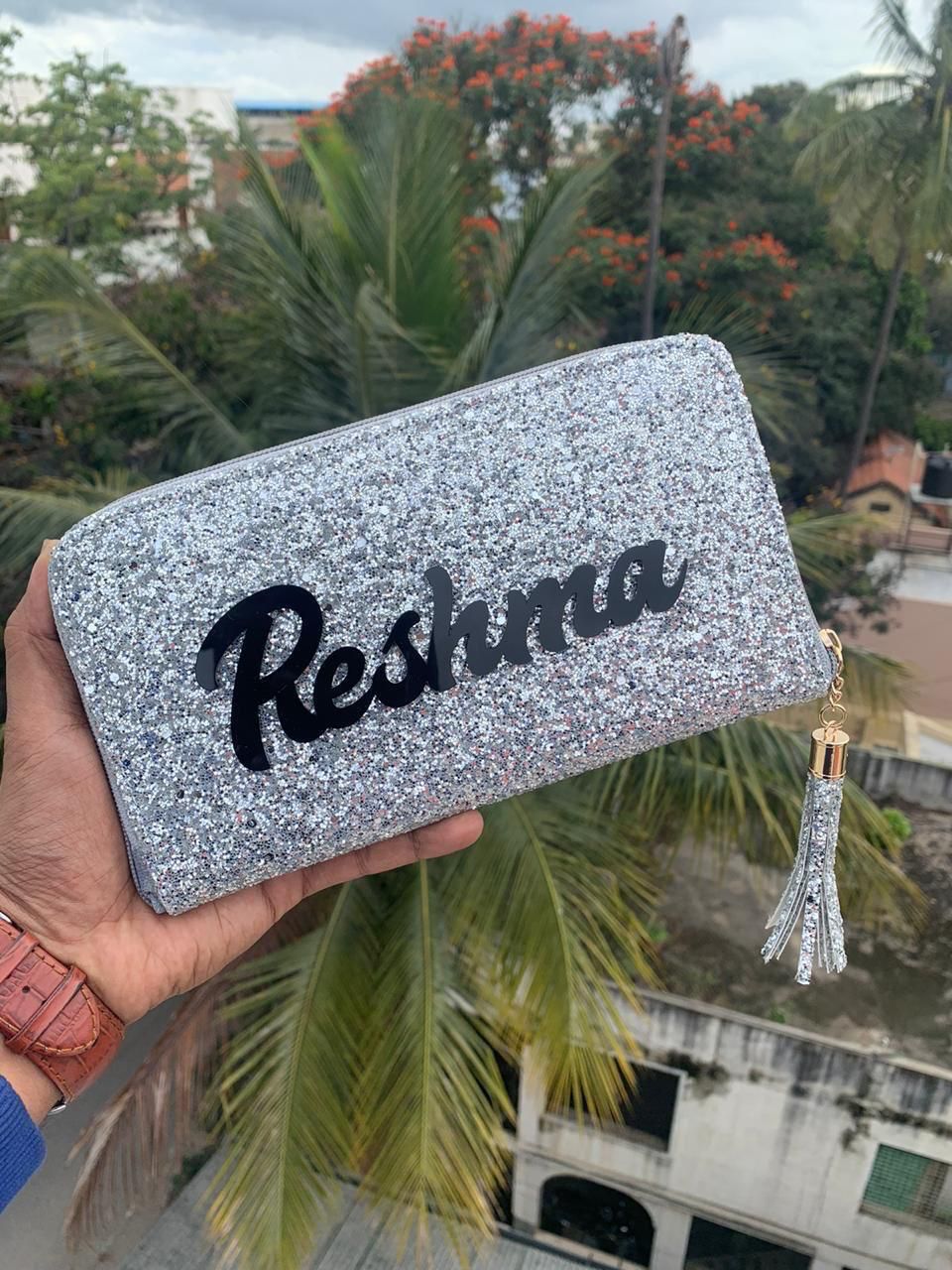 Personalised ladies Glitter Wallet