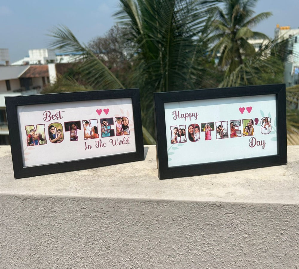 a picture depicting best mother personalized photoframe with photos