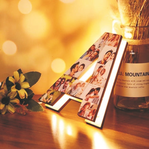 Personalized Led Photo Initial Lamp