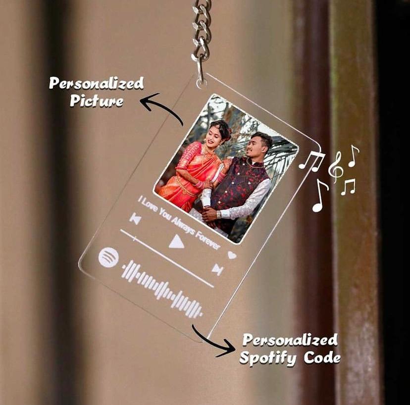 Personalized Spotify Keychain