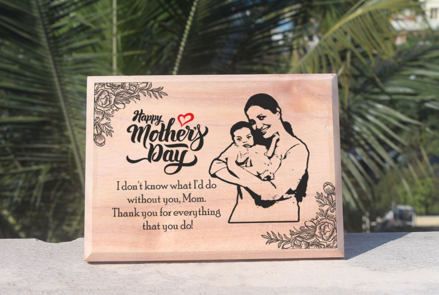 Mother's Day special : Personalized wooden frame