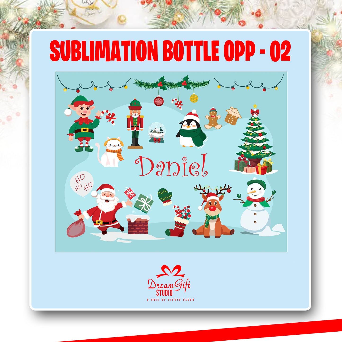 Christmas Special Personalized steel Bottle